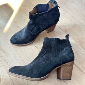 Dolce Vita Western Ankle Booties Charcoal Gray